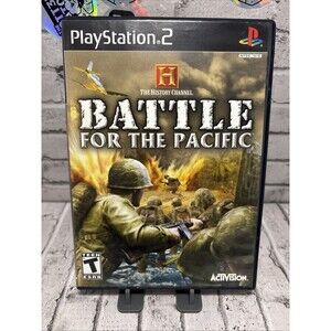 History Channel Battle for the Pacific- Playstation 2 Tested No Manny DVD Game